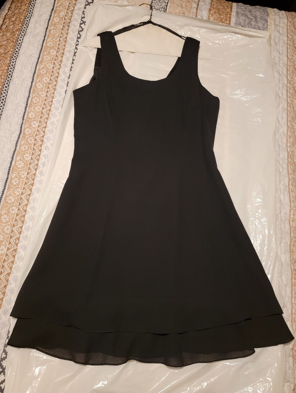 Vintage CDC Caren Desiree Classic Black Sleeveless A-Line Dress